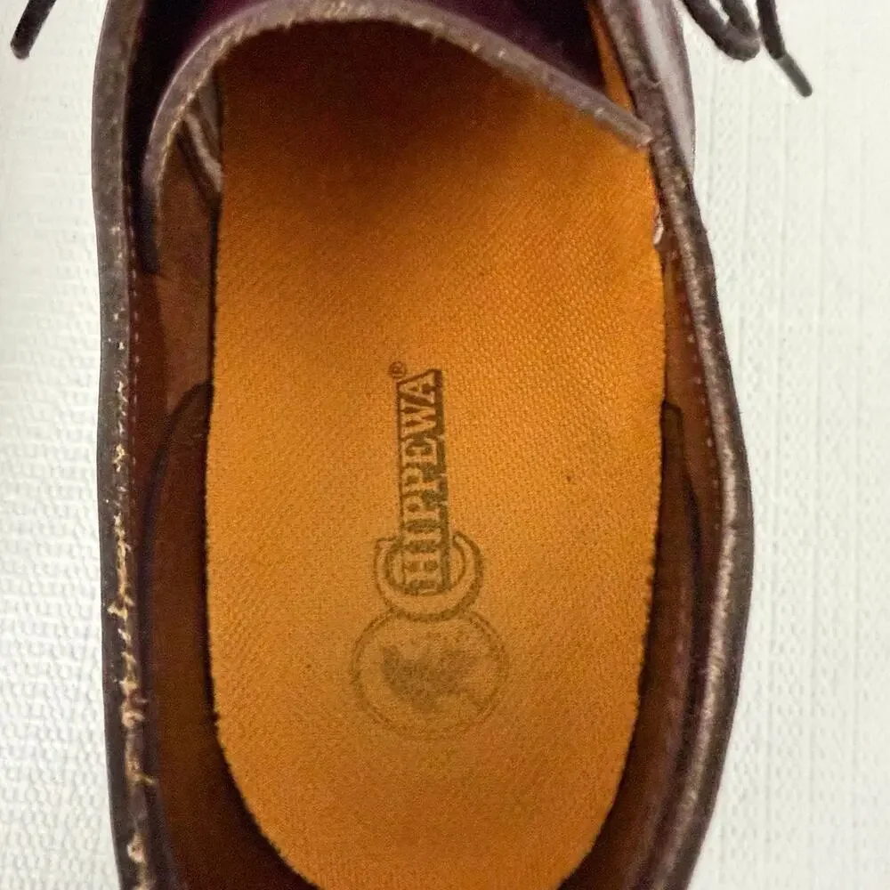 Chippewa & L.L. Bean Shoes Mens 10 EE Cordovan Oxblood Oxford Vibram Leather